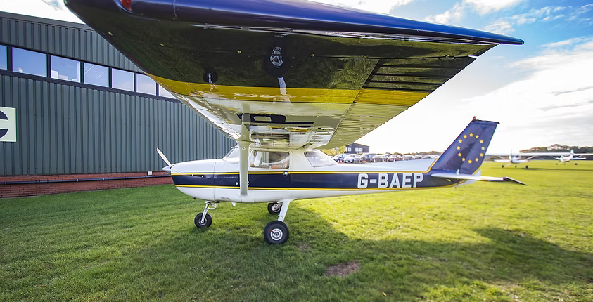 Cessna 150 G-BAEP at Sibson Aerodrome